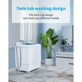 ROVSUN 21LBS Portable Twin Tub Washer/Dryer Combo for Home, Apartments