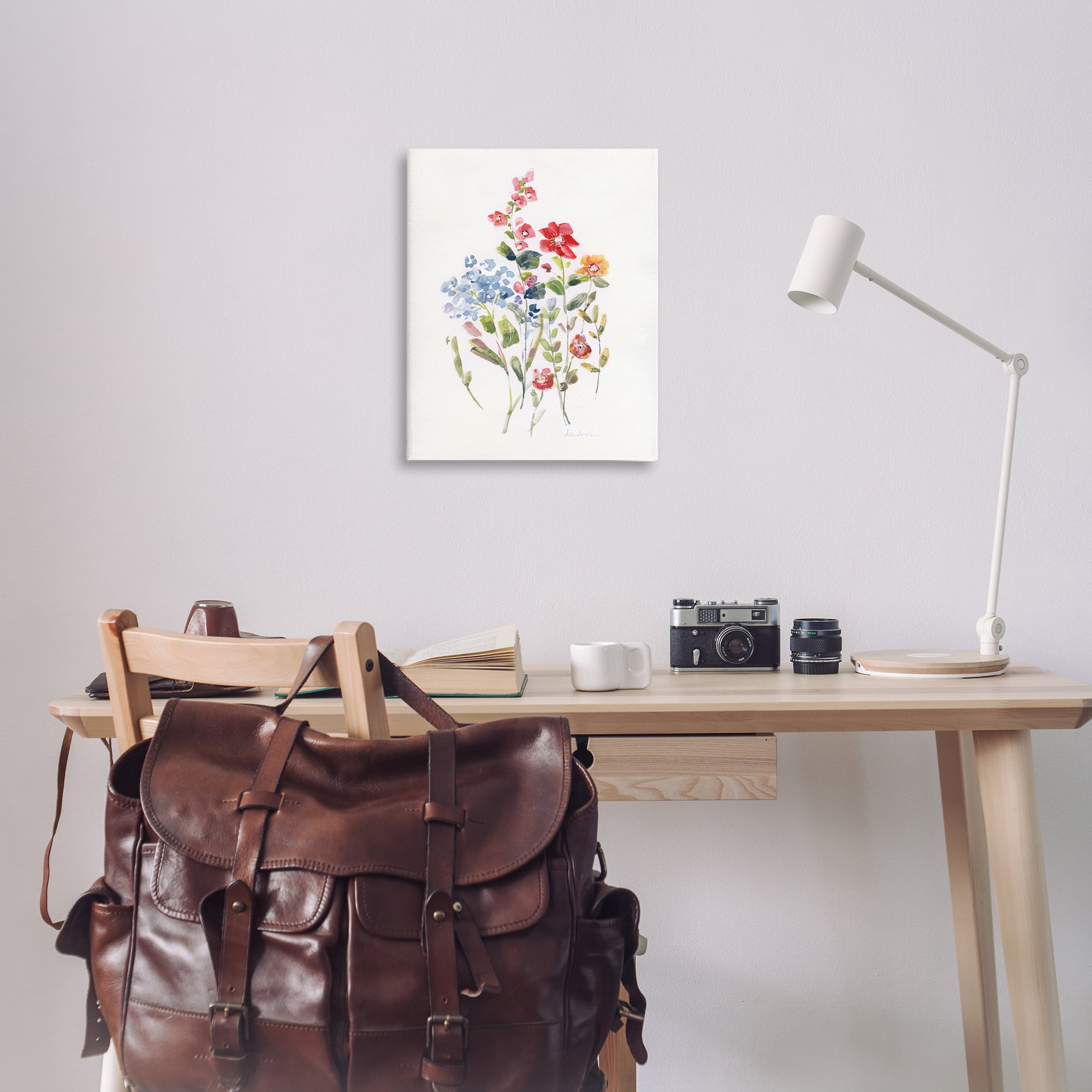 Stupell Industries Mixed Wildflower Buds Plants & Flowers Painting Wrapped Canvas Art Print Wall Art, 24 x 30