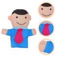 thumbnail image 3 of Miangastore Family Members Hand Puppet Educational Building Puppet Plaything Kids Birthday Gift (Father), 3 of 8