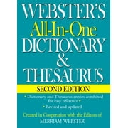 Webster's All-In-One Dictionary & Thesaurus, Second Edition (Hardcover)