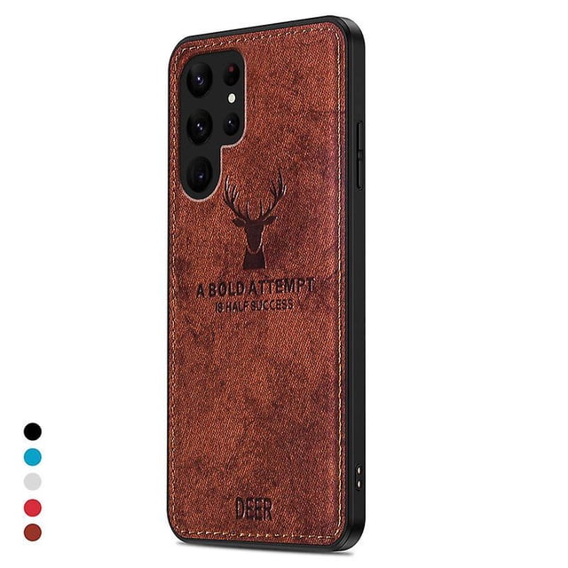 Cloth Deer Pattern Case Compatible Samsung Galaxy S23 Ultra/s23 Plus/s23 Soft Elk Deer Shell Cover