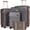 Grey, variant on Concepten 5-Piece Luggage Set ABS Hardshell Suitcase with TSA Lock(20"Carry-On and 24" Travel Suitcase、28"Checked Luggage)-Black