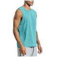 thumbnail image 7 of Sopiago Mens Workout Tank Tops Undershirt Cotton Mens Gym Muscle Tank Tops Athletic Sleeveless Shirts Mint Green,L, 7 of 7