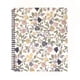 thumbnail image 2 of Steel Mill & Co Lindo Cuaderno Floral Grande En Espiral Con Rayas Universitarias, 11 X 9,5 Pulgadas, Tapa Dura Duradera Y 160 Páginas A Rayas, Color Morado, 2 of 5