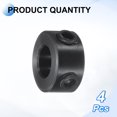 thumbnail image 3 of Uxcell 4pack Set-Screw Collars 6mm Bore, 1045 Steel Shaft Collars, 12mm OD, 6mm Width Axle Collar Clamp for Linear Rod Shaft Guide, 3 of 6