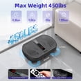 thumbnail image 4 of Airfind Vibration Plate Exercise Machine for Lymphatic Drainage, Full Body Workout Vibration Platform with Bluetooth Speaker,2 Loops and 5 Resistance Bands for Home Exercise Gym,450lb Capacity,Black, 4 of 9