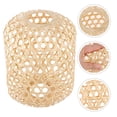 thumbnail image 1 of GOOHOCHY Rattan Handwoven Lampshade Lantern Lampshade Khaki Garden 1Pack, 1 of 8