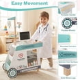 thumbnail image 4 of Costway Wooden Doctor Playset with Cart Toy Accessories for Toddlers Green, 4 of 10