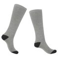 thumbnail image 4 of 1 par de medias térmicas inteligentes para esquí de invierno, unisex, gruesas, color gris, 4 of 14