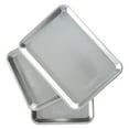 Nordic Ware Naturals Aluminum Quarter Sheets, 3 Pack, Silver, 12.1" x 8