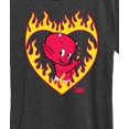 thumbnail image 3 of Hot Stuff - Hot Stuff Flame Heart - Women's Short Sleeve Graphic T-Shirt, 3 of 5