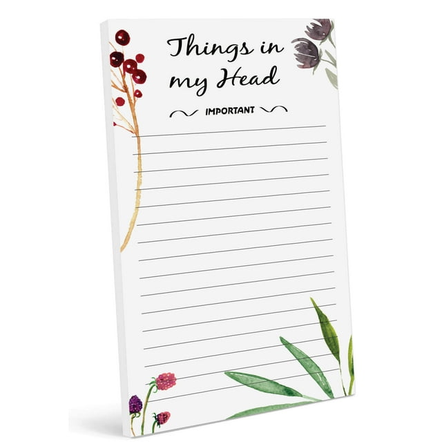 Inkdotpot Daily Planner List Pad Notepads Memo Pad, Undated To-Do List Tear Off pad - 4.5 x 7.5 Inches (50 Sheets) Organizer- Scheduler- Organize Tasks- Lists