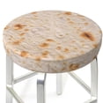 thumbnail image 3 of Kdxio Tortilla Print Stool Covers Round,Stretch Round Bar Stool Covers Washable Bar Stool Cushion Slipcover for 12-15 Inch Chair, 3 of 7