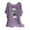 Purple, variant on Summer Tops for Women 2025 Trendy Crop Work Out Shirts Gym Loose Cotton Semi Formal Shirts Yellow