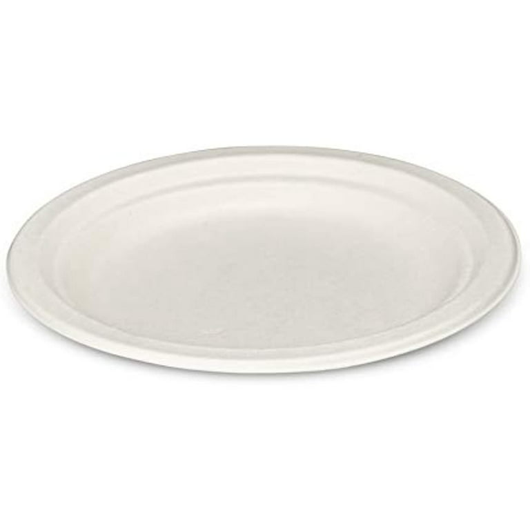 MIDOFELD 7 Inch Small Paper Plates - [125-Pack] Heavy Duty Dessert Paper  Plate Eco Friendly Made from Sugarcane Fiber - Microwable Sturdy Party Plate  Disposable, 100% Compostable and Biodegradable - Yahoo Shopping