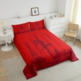 thumbnail image 3 of Erosebridal Ensembles de Couettes de Gymnastique Format Simple, Couettes et Duvets Rouges, Décor Sportif Moderne, Super Douillet 2 Pcs, 3 of 8