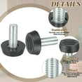 thumbnail image 3 of Niveladores de Muebles Ajustables Uxcell, Patas de Muebles Rosca M8 x 20mm, 3 of 7