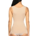 thumbnail image 6 of QRIC 2 Pack Tummy Control Camisole for Women Shapewear Tank Tops with Built in Bra Slimming Compression Top Vest Seamless Body Shaper, 6 of 6