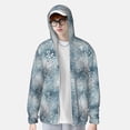 thumbnail image 2 of Balery enchanted winter snowflake holly Sudadera ligera de manga larga con capucha y protección solar UPF 50+ para hombre y mujer, ideal para pesca y running-XX-Large, 2 of 7