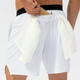 thumbnail image 6 of 2026 Summmer Plus Size Mens Solid Color Sports Fitness Training Breathable Shorts Zipper Pockets Cropped Pants, 6 of 6