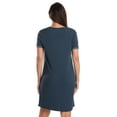 thumbnail image 3 of Just Love Short Sleeve Nightgown for Women – Cozy, Lightweight Sleepwear with Classic Design (Solid Navy, Small), 3 of 3