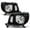 Black Housing, variant on AKKON - For 2005-2011 Toyota Tacoma Pickup Truck OE Replacement Chrome Headlights Driver/Passenger Head Lamps