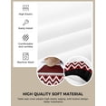 thumbnail image 5 of Dining Room Chair Seat Covers, Geometric Stripe Abstract Red Grey Black Modern Art Removable Stretch Chair Seat Cushion Slipcovers Protector for Holiday Party Festival Decoration, Set of 4, 5 of 6