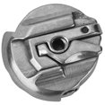 thumbnail image 1 of Sewing Machine Bobbin Case Silver Metal Flat Sewing Machine Accessory Fit for SINGER 221 222 301, 1 of 3
