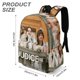 thumbnail image 3 of Orgullo y Prejuicio-theme Backpack, Campus style schoolbag Bookbag with Adjustable Shoulder Straps And Large Zip Compartment, Unisex Travel Bags.42x30x15cm, 3 of 6
