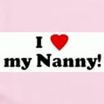 thumbnail image 2 of CafePress - I Love My Nanny! Infant Bodysuit - Baby Light Bodysuit, Size Newborn - 24 Months, 2 of 4