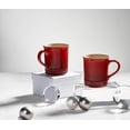 thumbnail image 2 of Taza Le Creuset Vancouver, gres, 414 ml, color cereza, 2 of 3
