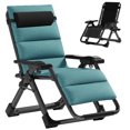 thumbnail image 5 of Slsy Zero Gravity Chair, Folding Adjustable Reclining Lounge Chair with Cushion, Headrest and Cup Holder, Supports up to 440lbs, 5 of 16