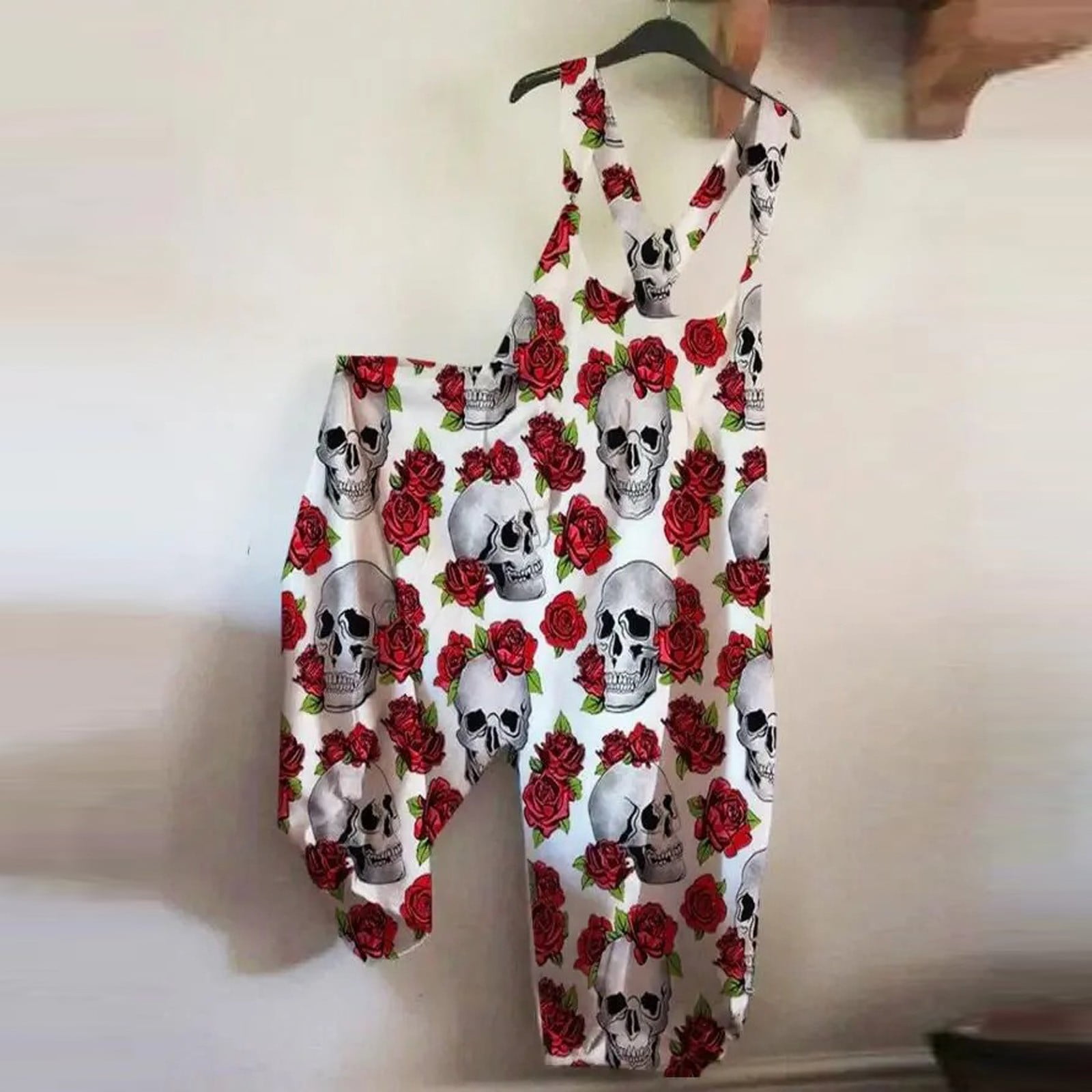 Egmy Women Skull Rose Print Romper Long Playsuit Uruguay Ubuy