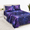 Indigo Purple-King, variant on Navy Blue King Size 4-Piece Celestial Space Star Galaxy Astrology Bed Sheet Set