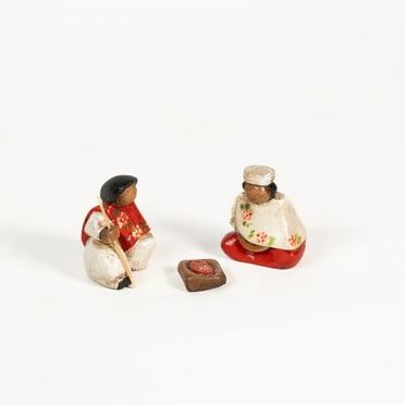 Wood  Holy Family - Nativity. Made in Colombia