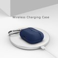 thumbnail image 2 of Dteck Case for AirPods Pro Case with Metal Keychain, Water-Resistant AirPods 3 Case Front LED Visible Silicone Shockproof Cover Support AirPods Pro Case Wireless Charging, Deep Blue, 2 of 9