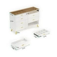 White Dresser with 8 Drawers, PAKASEPT Dresser for Bedroom with Divide