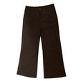 thumbnail image 3 of Delayuji Petite Sweatpants for Women Women's 2025 Corduroy Fabric New Drapey High Waist Slim Casual Straight Women's Trousers Fleece Lined Pants Women Brown Xxl, 3 of 5