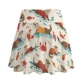 thumbnail image 2 of HELLHERO Otter Crab Pattern Tennis Skirt, Built-in Shorts Soft Golf Skorts 2 Side Pockets Athletic Skort for Jogging Yoga, 2 of 9