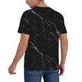 thumbnail image 2 of KLL Black Marble Texture Abstract for Men's Baseball Shirts,Short Sleeve Casual Shirts Button Down Shirt for Men Beach Summer Wedding Shirt-Large, 2 of 7