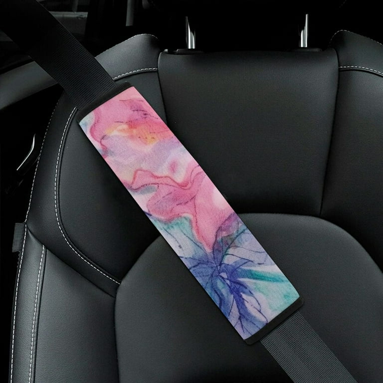 Shangniulu Baby Car Seat Belt Covers, Floral Seat Strap Covers