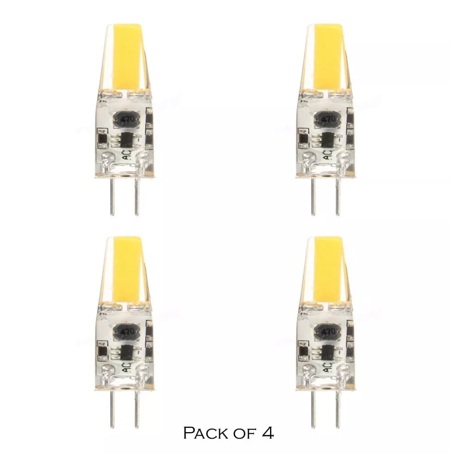 G4, 35W Equivalent, 6000K, CRI80, Dimmable, 12V AC/DC, LED Light Bulb