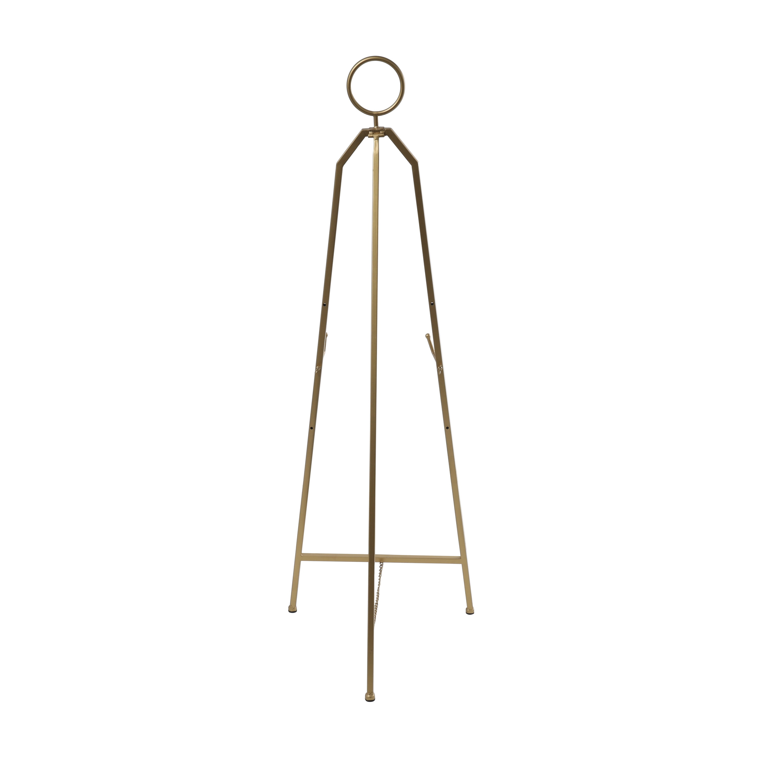 Decmode 48 in. Iron Gold Scrolled Heart Easel