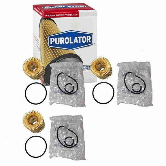 3 pc Purolator L16160 Engine Oil Filters for Oil Change Lubricant Filters Fits select: 2012-2015 TOYOTA SCION IQ