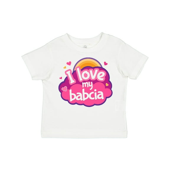 Inktastic I Love My Babcia Girls Girls Toddler T-Shirt