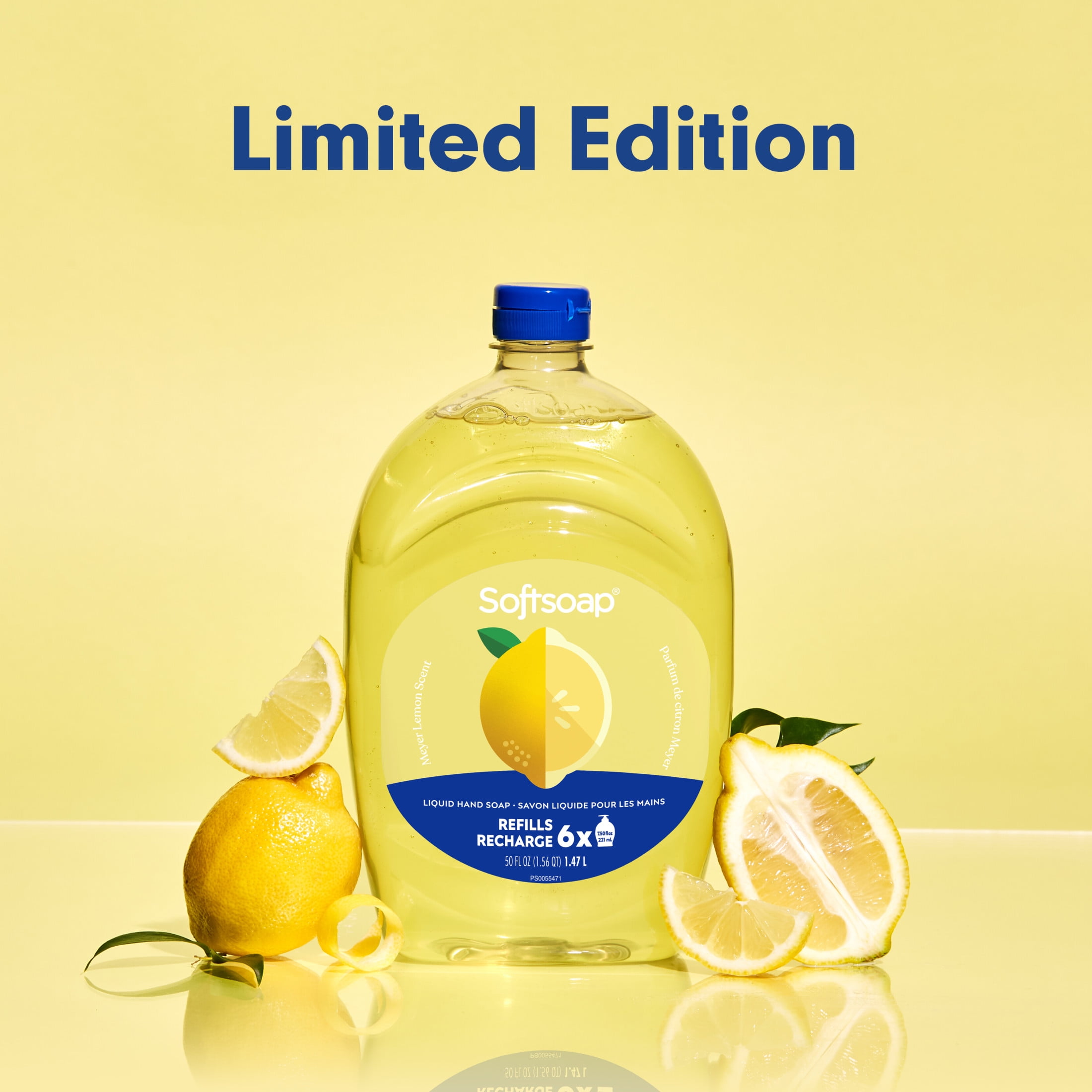 Softsoap Limited Edition Liquid Hand Soap, Meyer Lemon Scent, 50 fl oz Refill Bottle