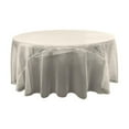 thumbnail image 1 of LA Linen TCOrgz132R-IvoryO25 Nappe Ronde Miroir Organza&44; Ivoire - 132 Po, 1 of 1