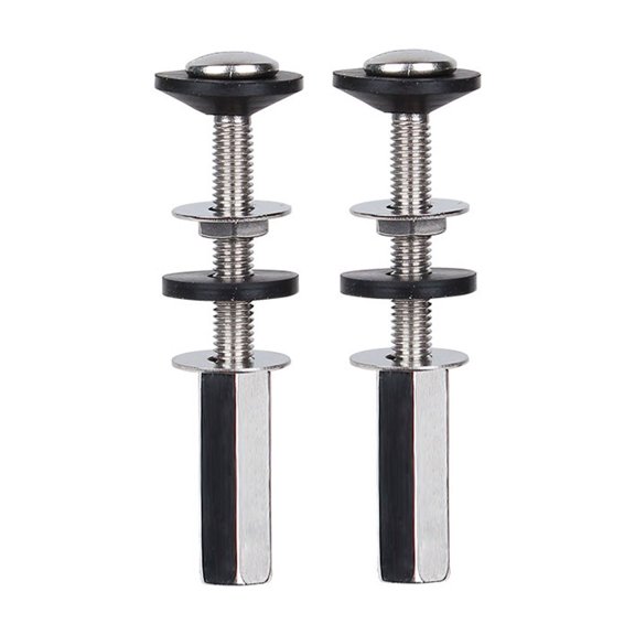Toystoory Kit de accesorios para inodoro de baño equipado con tornillos de acero inoxidable y fácil de desmontar sin Accesorios de baño 02 versión mejorada