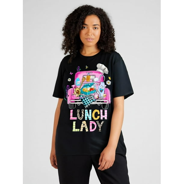 Camiseta de la cafetería Lunch Lady, ideal para el camión de almuerzos | Regalo de San Valentín | Unisex | Camiseta de algodón