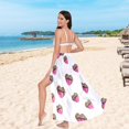 thumbnail image 5 of Women Sarong Wraps Leopard Red Lips Swimsuit Beach Pareo Bikini Coverups Skirt L, 5 of 7